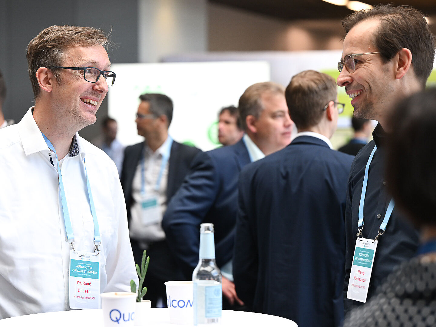 Networking between 2 Participants at the Automotive Software Strategies Conference in Munich