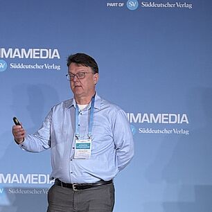 Georg Doll, CTO Automotive &amp; Mobility,  Microsoft as a speaker on the stage of Automotive Software Strategies 2026 in Munich