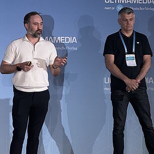 Two Speakers on stage